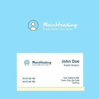 Profile logo Design with business card template Elegant corporate identity Vector