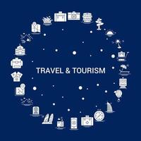 Creative Travel and Tourism icon Background vector