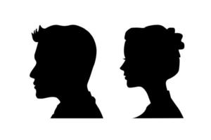 icono de hombre de negocios, icono de hombre y mujer. ilustración de diseño vectorial. vector