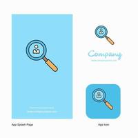 Search avatar Company Logo App Icon and Splash Page Design Creative Business App Design Elements vector