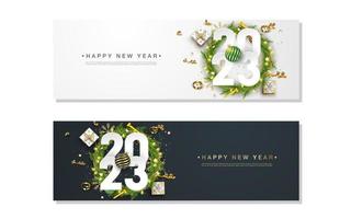 Happy new year 2023 background vector