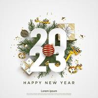 Happy new year 2023 background vector