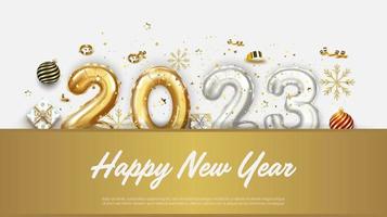 Happy new year 2023 background vector