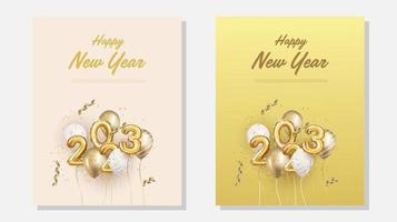 Happy new year 2023 background vector