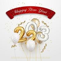 Happy new year 2023 background vector