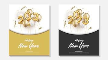 Happy new year 2023 background vector