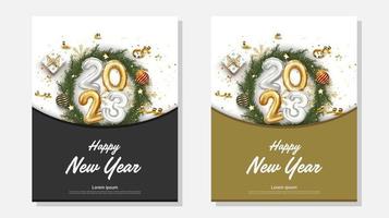 Happy new year 2023 background vector