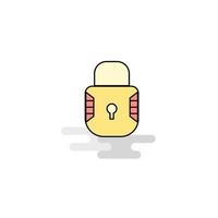 Flat Locked Icon Vector