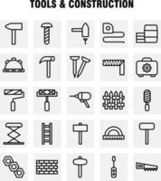 Tools And Construction Line Icon Pack For Designers And Developers Icons Of Box Case Cog Construction Construction Measure Tape Tape Vector