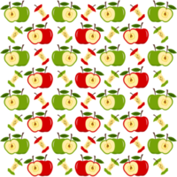 patrón sin costuras de apple png