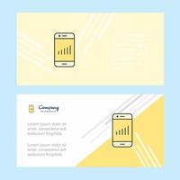 Smartphone abstract corporate business banner template horizontal advertising business banner vector