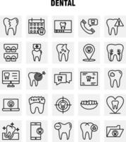 los iconos de línea dental establecidos para el kit de uxui móvil de infografía y el diseño de impresión incluyen dientes dentales dentista limpiar dientes infectados colección de dientes logotipo infográfico moderno y vector de pictograma