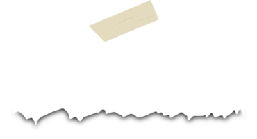 illustration de bandes de papier déchiré blanc. bandes de papier déchirées. png