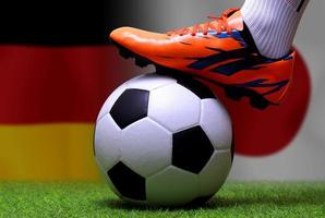 competición de copa de fútbol entre el nacional alemán y el nacional de japón. foto