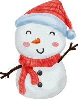 Snowman Watercolor Illustration png