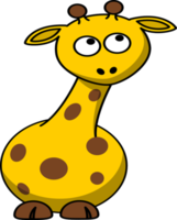 conception de girafe jaune png