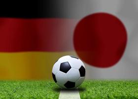 Football Cup competition between the national German and national Japan. photo