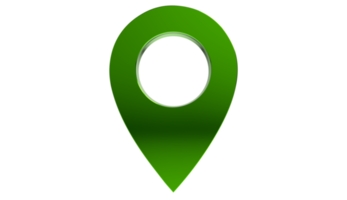 Locator mark of map and location pin on Transparent Background png
