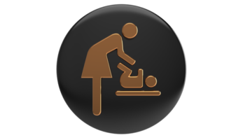 Toilet icon, symbol, toilet sign on Transparent Background PNG