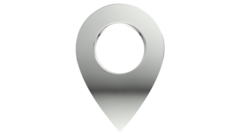 Locator mark of map and location pin on Transparent Background png