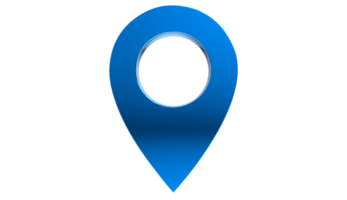 Locator mark of map and location pin on Transparent Background png