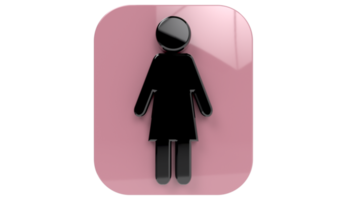 Toilet icon, symbol, toilet sign on Transparent Background PNG