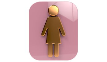 Toilettensymbol, Symbol, Toilettenschild auf transparentem Hintergrund png