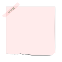 notes autocollantes numériques papier mignon png