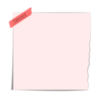 digitale Haftnotizen süßes Papier png