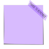 Digital Sticky Notes Cute Paper png