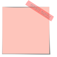 Digital Sticky Notes Cute Paper png