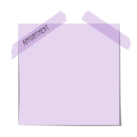 digitale Haftnotizen süßes Papier png