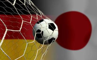 Football Cup competition between the national German and national Japan. photo