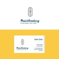 Flat Zoom in zoom out Logo and Visiting Card Template Busienss Concept Logo Design vector