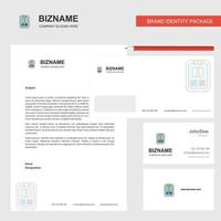 Social media user profile Business Letterhead Envelope and visiting Card Design vector template