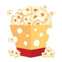 Look at this flat design of popcorn vector