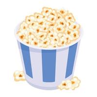 Look at this flat design of popcorn vector