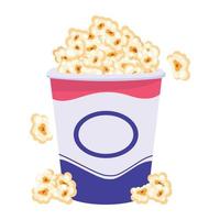 Look at this flat design of popcorn vector