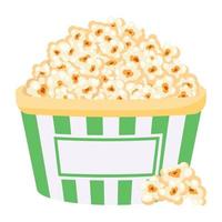 Look at this flat design of popcorn vector