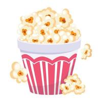 Look at this flat design of popcorn vector