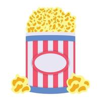 Look at this flat design of popcorn vector