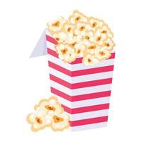 Look at this flat design of popcorn vector