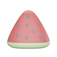 Obst Wassermelone 3D-Rendering png