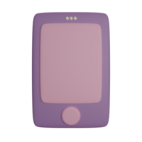 Cute Handphone 3d rendering png