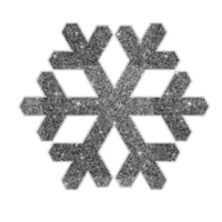 diamant noir paillettes texture flocon de neige autocollant conception fond transparent png