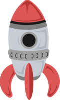 cohete nave espacial simple icono ilustración png