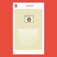 Website programming mobile vertical banner design design Vector