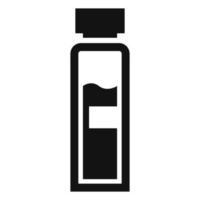 icono de botella de insulina, estilo simple vector