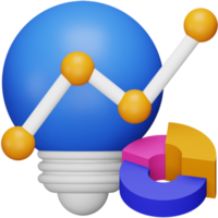 Trading idea 3d rendering isometric icon. png