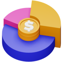 icône isométrique de rendu 3d d'allocation d'actifs. png